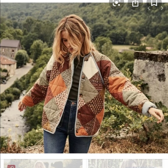 ISO! ANY SIZE Dôen Sedona Jacket in patchwork blue - Picture 2 of 2